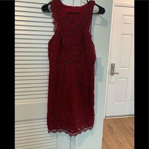 Red wine  Lace Dress Size 4
